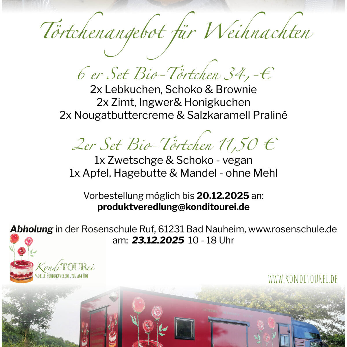 Törtchen für Weihnachten
